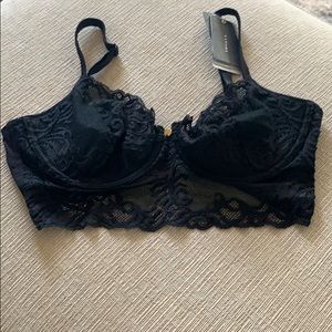 Natori feathers underwire longline bra